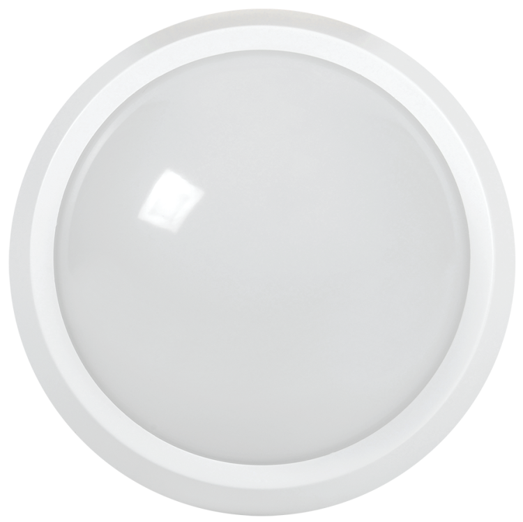 Светильник ЖКХ (LED) 12Вт 840лм 4000К IP65 с датч движ круг антивандальный бел IEK