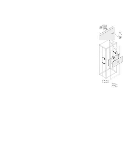 Комплект верт.3 XT2 3-4P FIX W=600мм