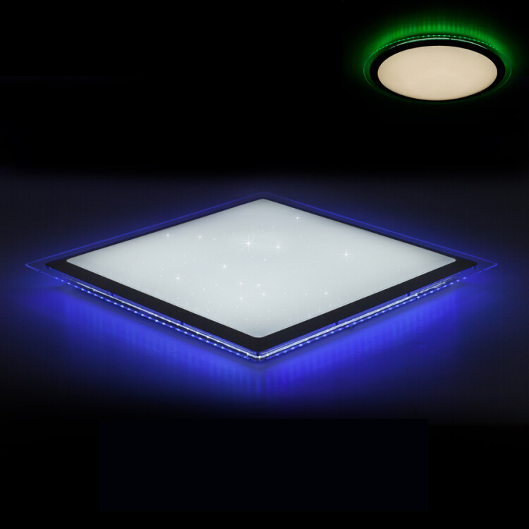 Светильник потолочный (LED) 60Вт Spectrum S с пультом ДУ квадратный OMNILUX