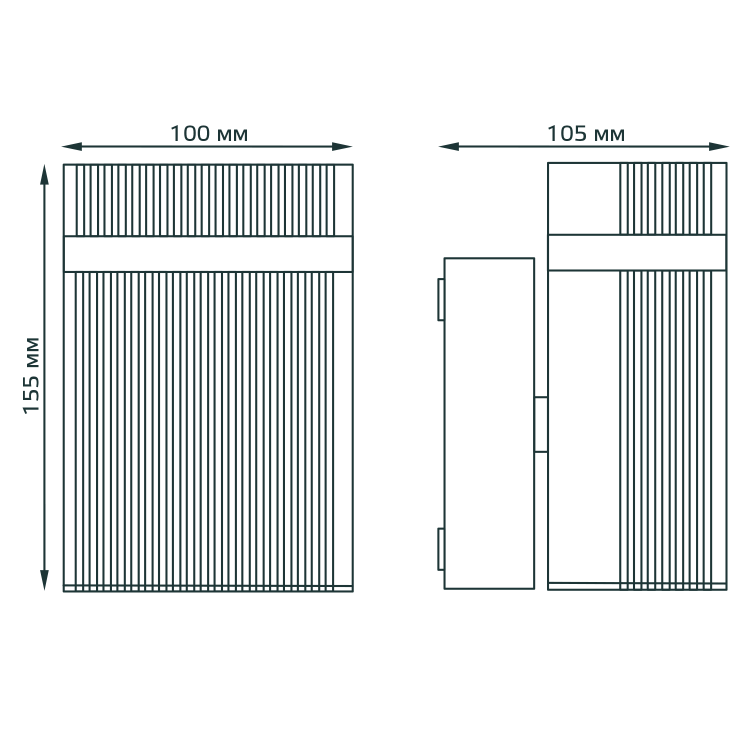 Светильник садово-парковый Gauss Enigma настенный архитектурный, GU10, 100*105*155mm, 170-240V / 50H