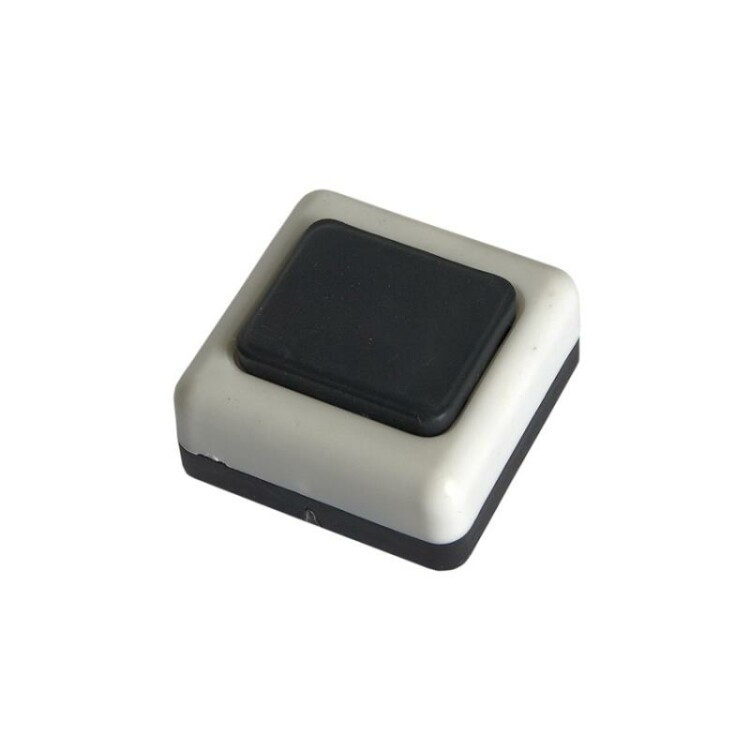 Выключатель звонковый А1-0,4-001 белый черная клавиша IP20 PLEXUP