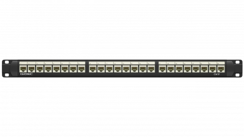 Патч-панель 19",1U,CAT6, 24 модуля RJ45, неэкранированная