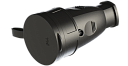 Розетка переносная PА16-005 16А черная IP44 PLEXUP-Розетки на кабель - купить по низкой цене в интернет-магазине, характеристики, отзывы | АВС-электро