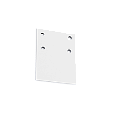 Крышка торцевая Т-Лайн RAL9003 белый  (c комплектом саморезов) 1 шт.