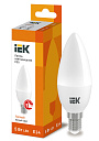 Лампа светодиод. (LED) Свеча Е14  5Вт 450лм 3000К 230В матов. IEK-Лампы светодиодные - купить по низкой цене в интернет-магазине, характеристики, отзывы | АВС-электро