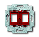 Суппорт 1812 с красным цоколем для 2-х TF/PC вставок-Электроустановочные изделия (ЭУИ) - купить по низкой цене в интернет-магазине, характеристики, отзывы | АВС-электро