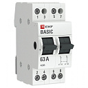 Трехпозиционный переключатель 2P 63А EKF Basic-Модульные выключатели нагрузки - купить по низкой цене в интернет-магазине, характеристики, отзывы | АВС-электро