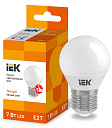 Лампа светодиод. (LED) Шар Е27  7Вт 630лм 3000К 230В матов. IEK-Лампы светодиодные - купить по низкой цене в интернет-магазине, характеристики, отзывы | АВС-электро