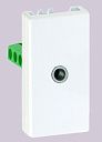 Разъем mini-jake 3.5 стерео 1 мод. белый K45 Simon-Розетки компьютерные, телефонные, коммуникационные - купить по низкой цене в интернет-магазине, характеристики, отзывы | АВС-электро